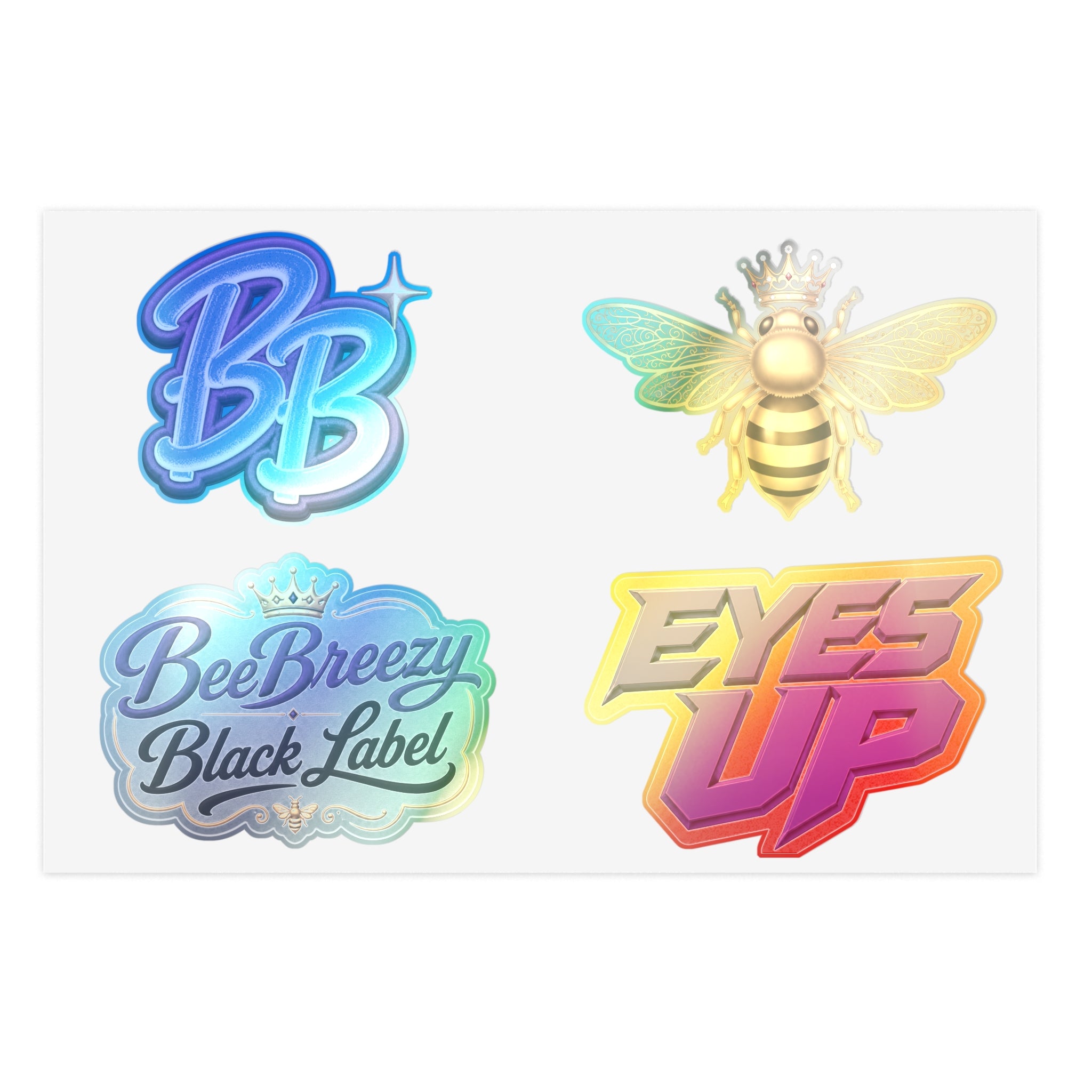 Pack d'autocollants holographiques BeeBreezy