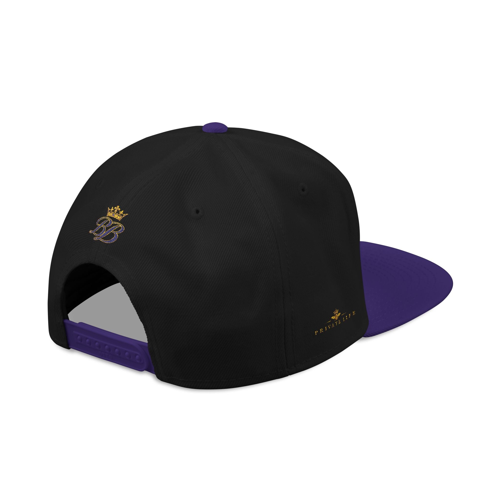 BeeBreezy Black Label Crowned Bee Embroidered Snapback Hat