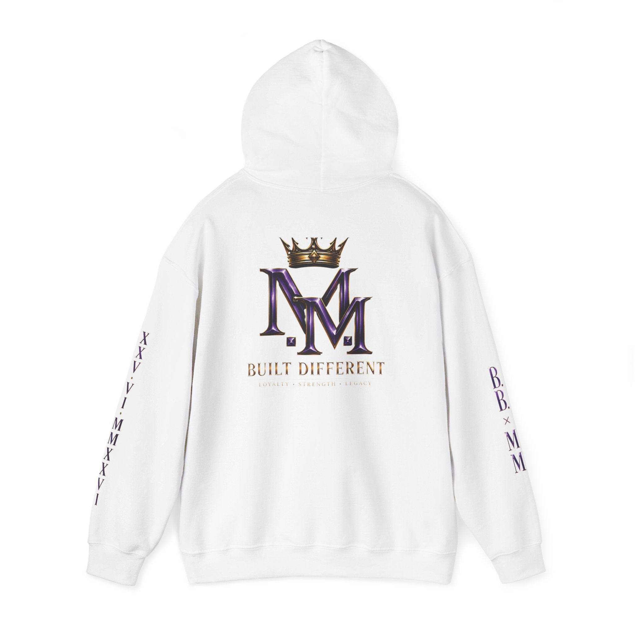 BeeBreezy Black Label Built Different Crown Hoodie