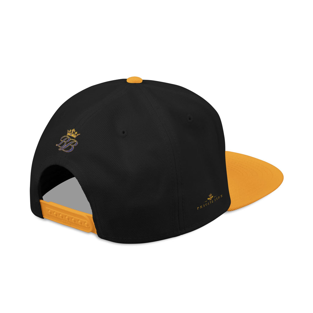 BeeBreezy Black Label Crowned Bee Embroidered Snapback Hat
