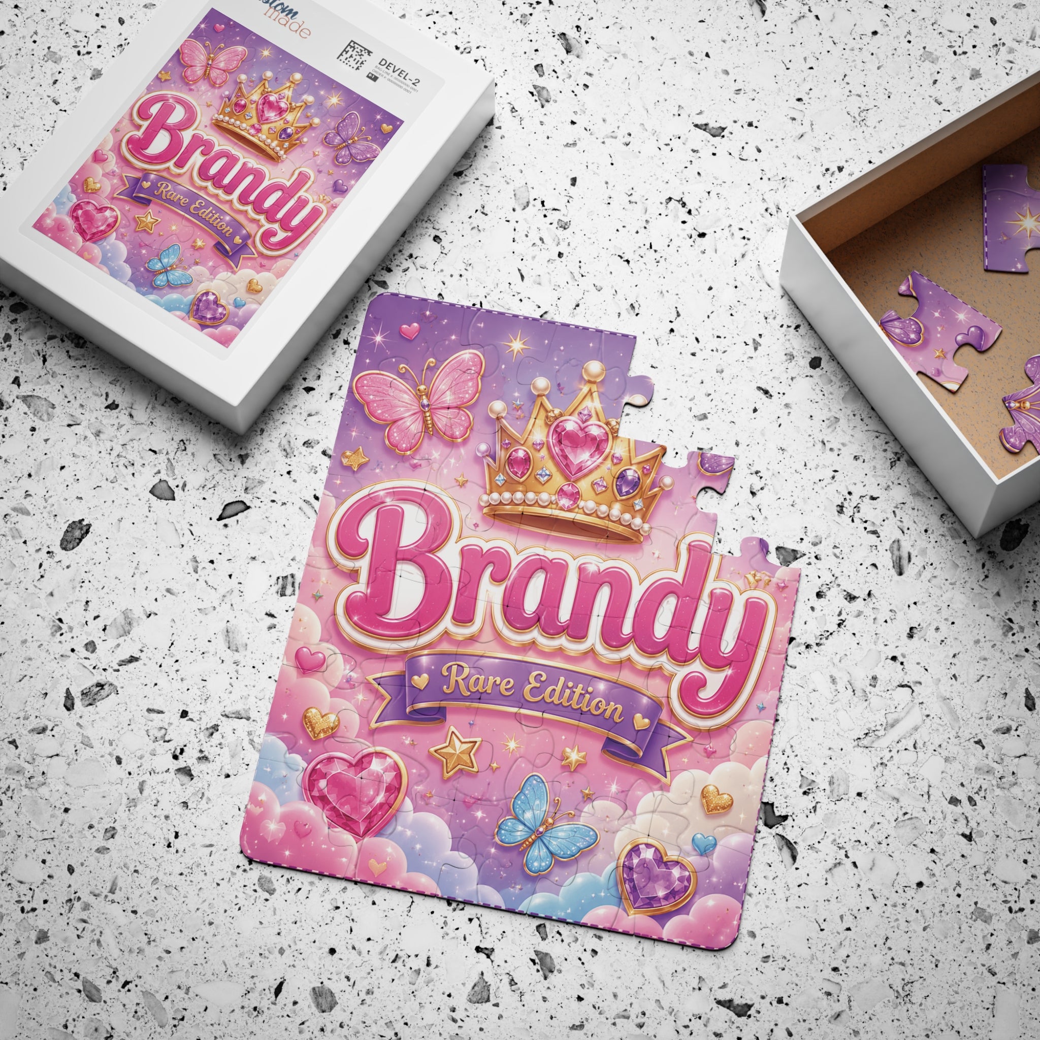 Personalized 'Rare Edition' Kids Puzzle — Custom Name Princess Puzzle (30-Piece)