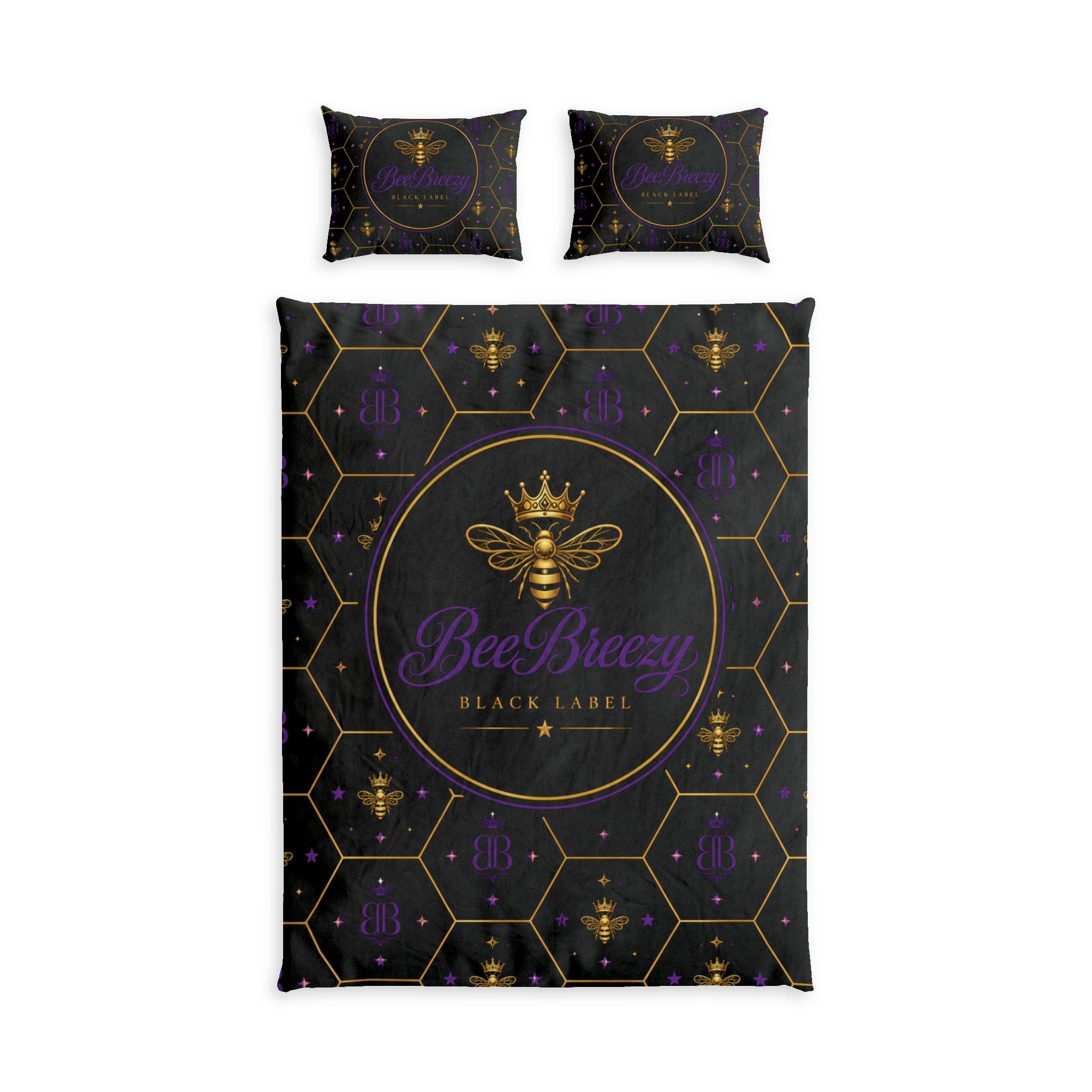 BeeBreezy Black Label Royal Hive Cotton Bed Set