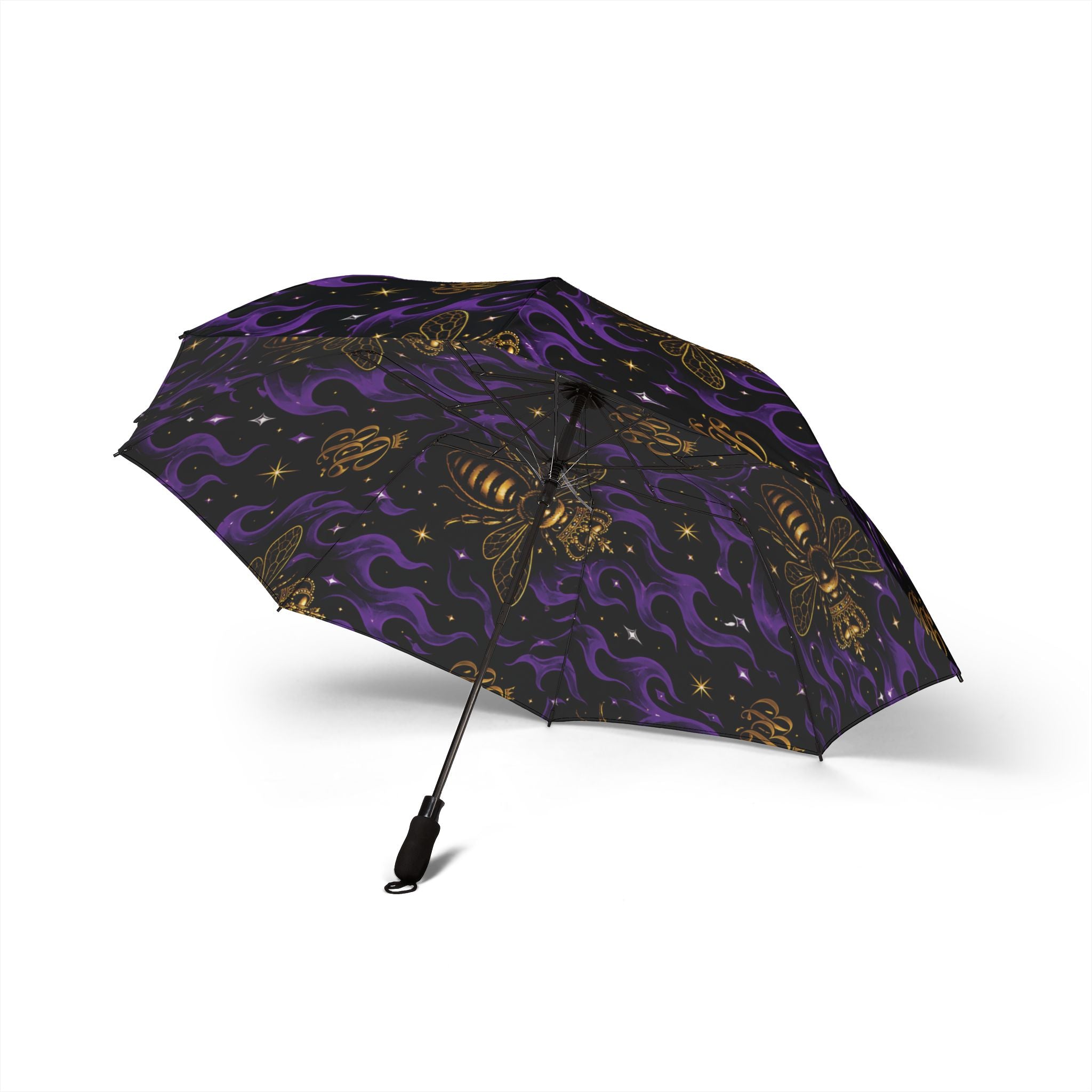BeeBreezy Black Label Purple Flame Foldable Umbrella