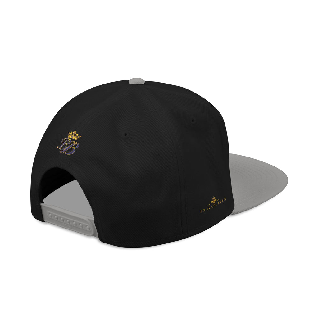 BeeBreezy Black Label Crowned Bee Embroidered Snapback Hat