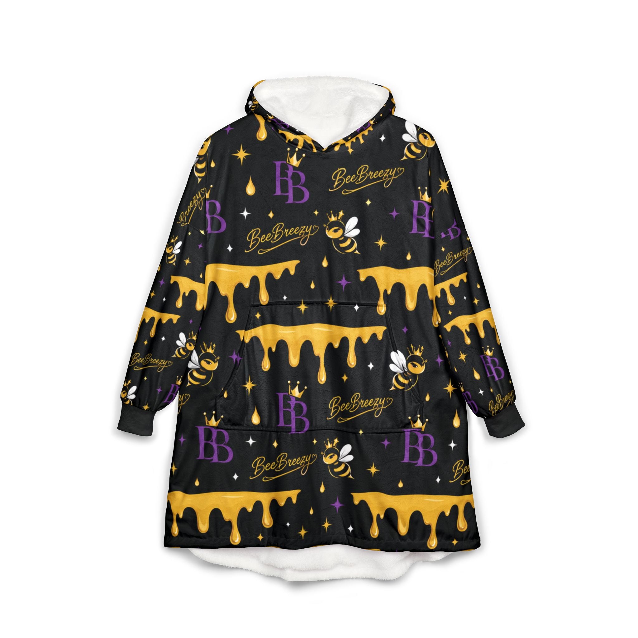 BeeBreezy Black Label Honey Drip Hooded Blanket
