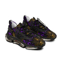 BeeBreezy Black Label Men's Purple Flame Mesh Sneakers