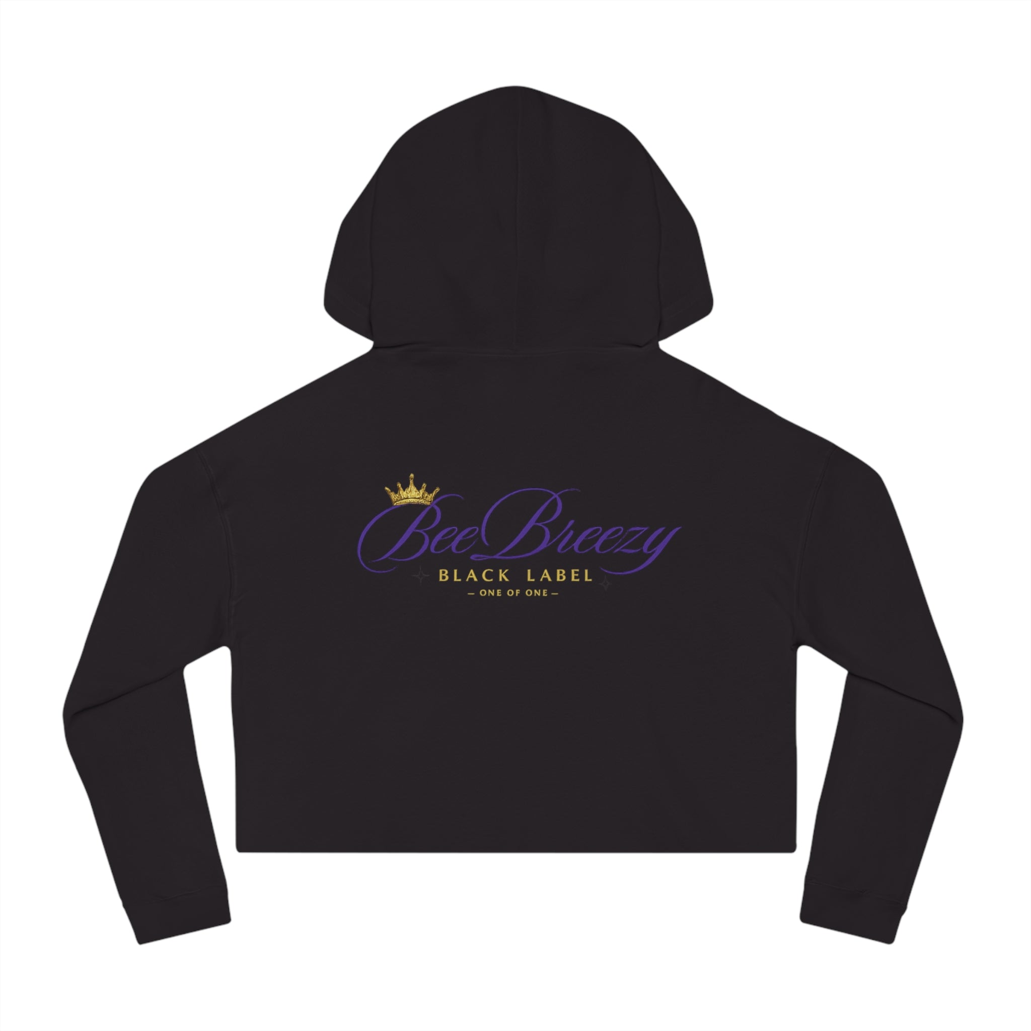 BeeBreezy Black Label “Too Rare To Replace” Women’s Cropped Hooded Sweatshirt