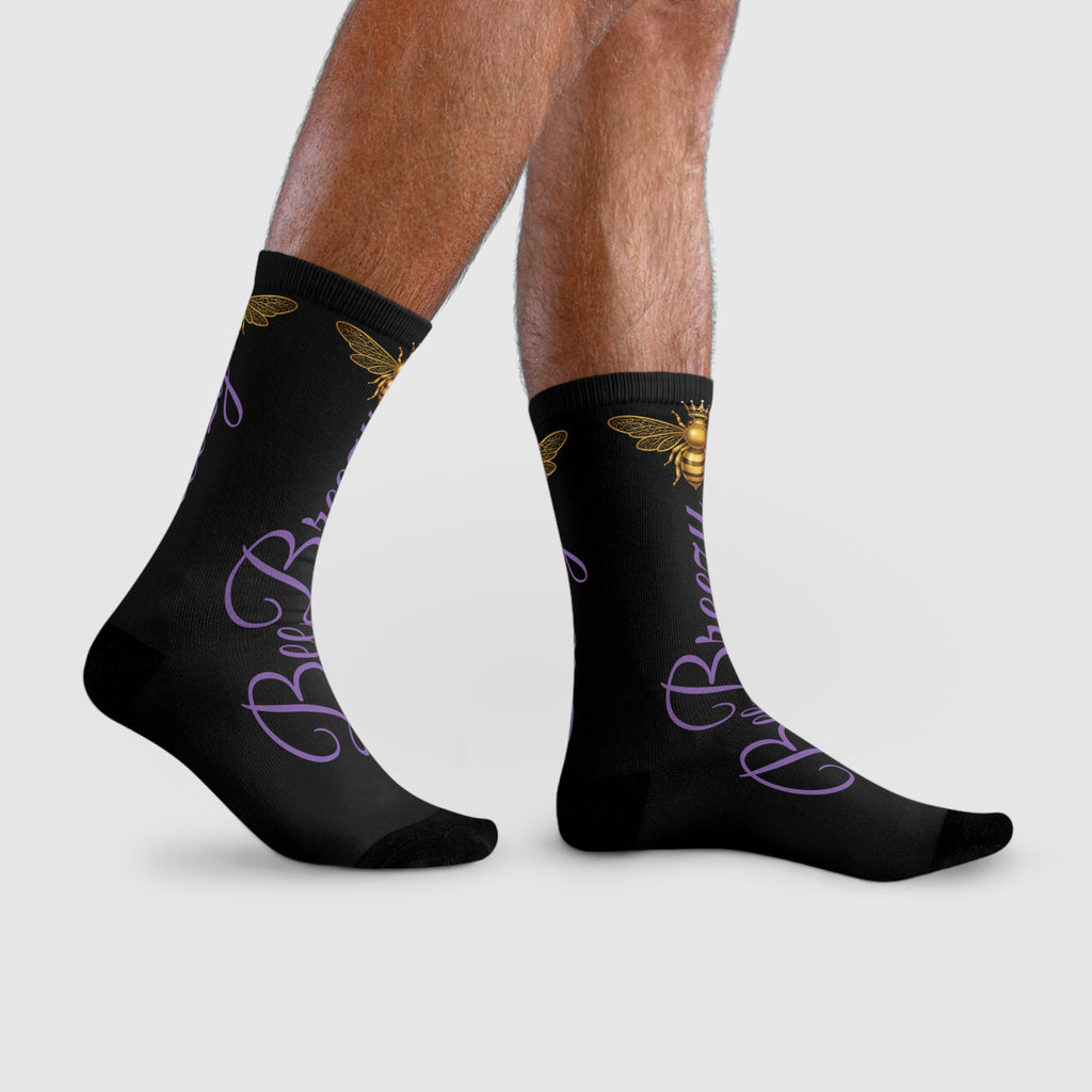 BeeBreezy Black Label Crew Socks
