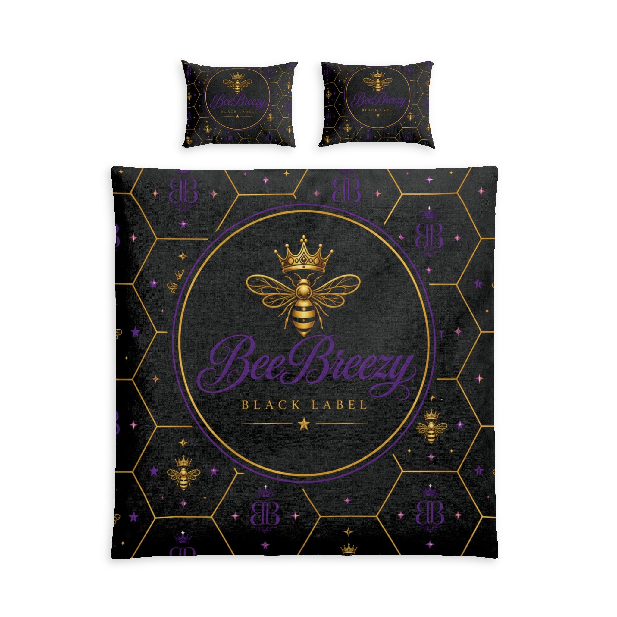 Parure de lit en coton Royal Hive BeeBreezy Black Label