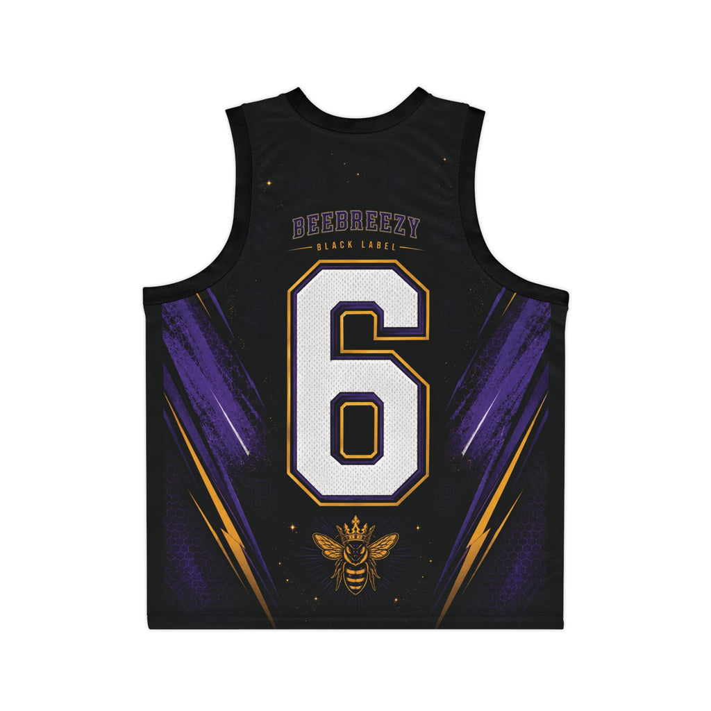 BeeBreezy Black Label Crowned Hive Basketball Jersey – Unisex