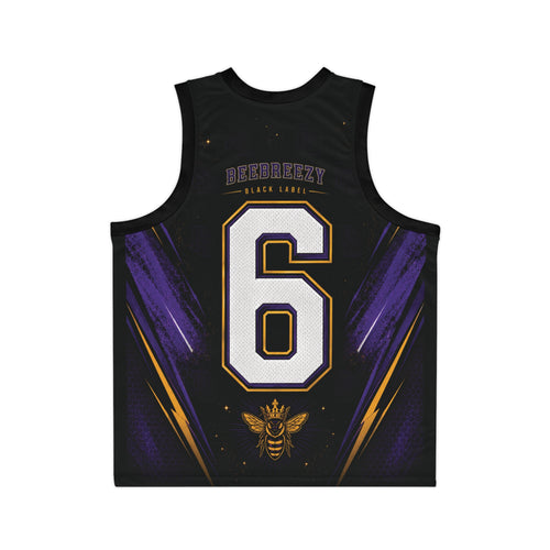 Maillot de basketball BeeBreezy Black Label Crowned Hive – Unisexe