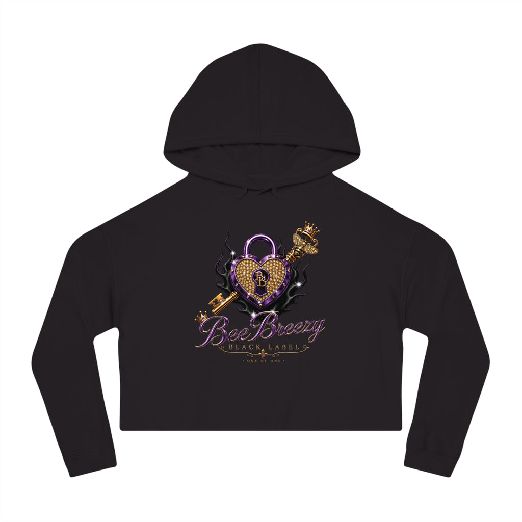 BeeBreezy Black Label “Too Rare To Replace” Women’s Cropped Hooded Sweatshirt