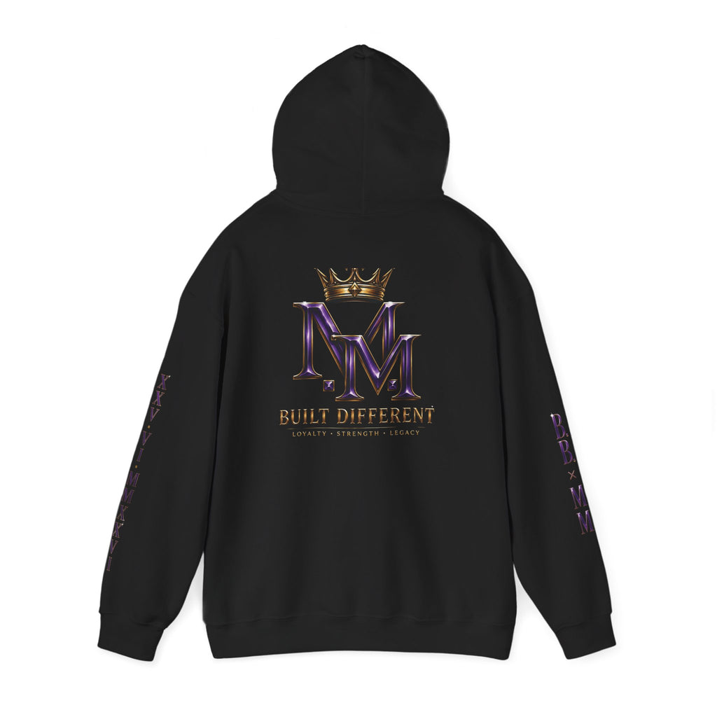 BeeBreezy Black Label Built Different Crown Hoodie