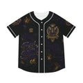 BeeBreezy Black Label Baseball Jersey — Crowned Bee Club | Purple Graffiti & Honey-Gold 06