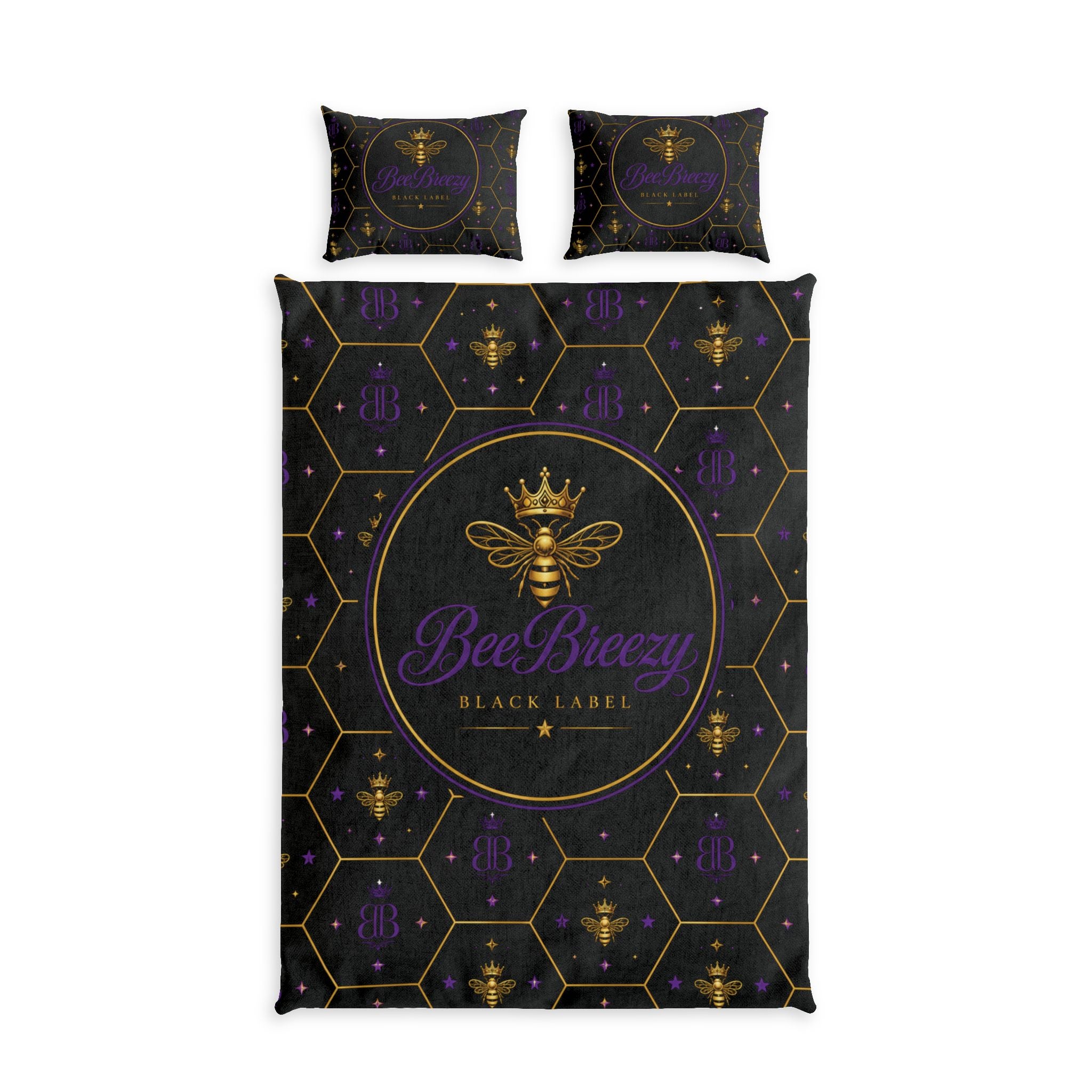 Parure de lit en coton Royal Hive BeeBreezy Black Label