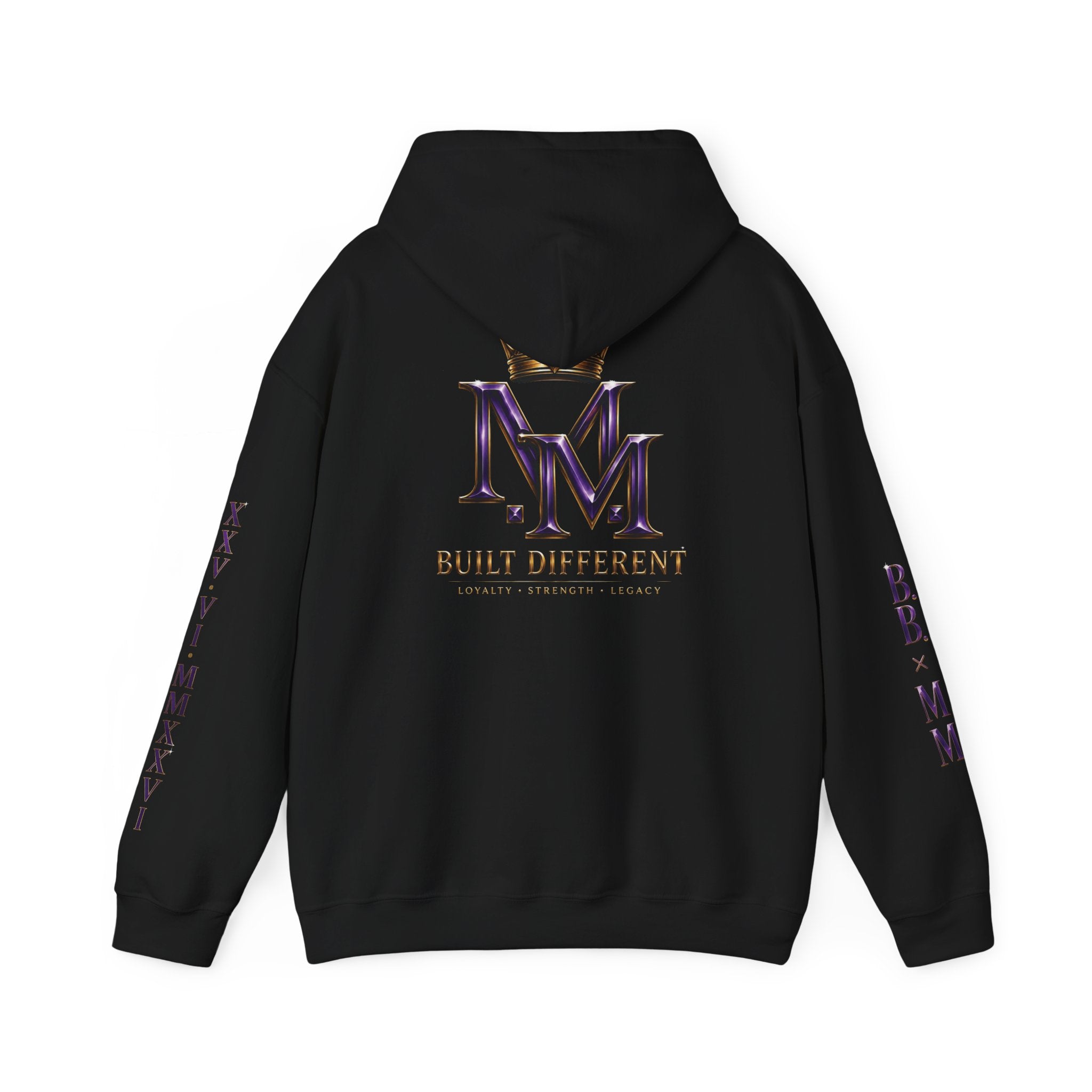 BeeBreezy Black Label Built Different Crown Hoodie