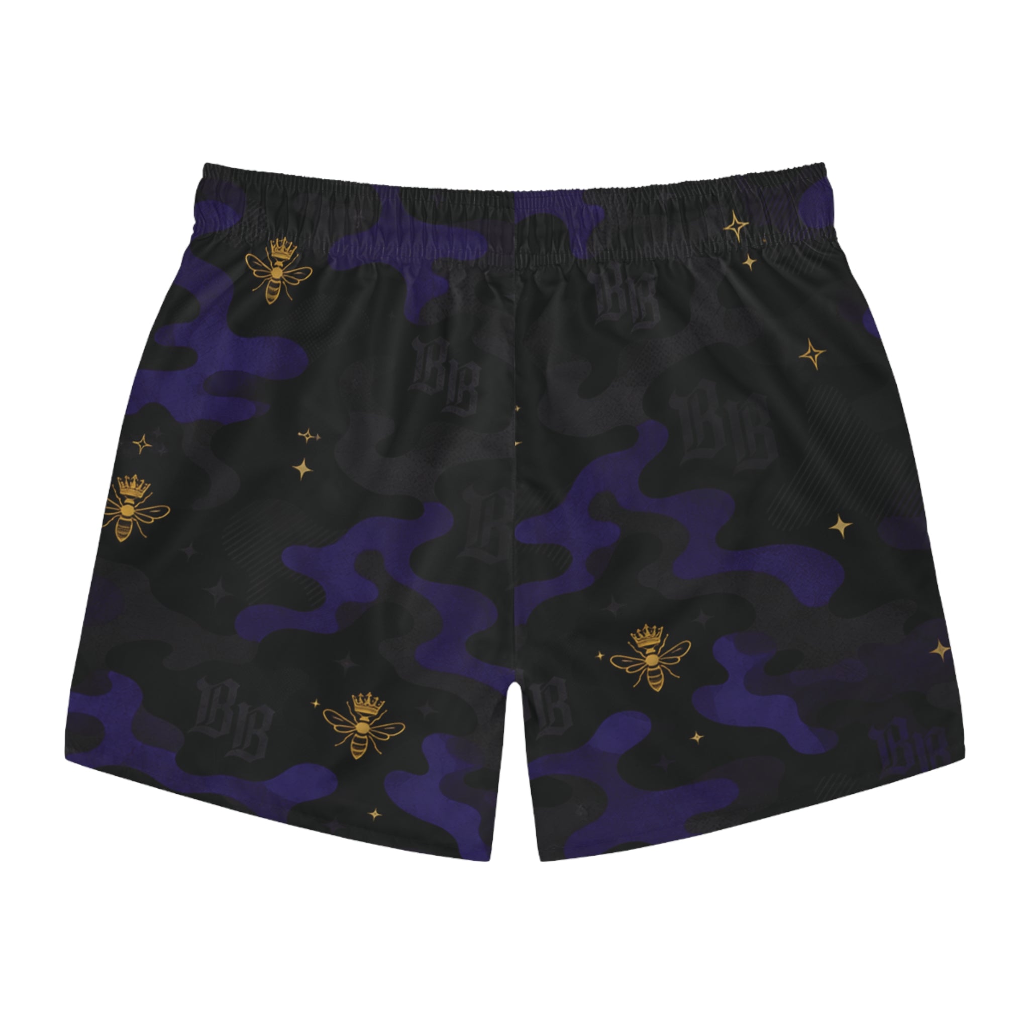 BeeBreezy Black Label Men's Royal Camo Swim Trunks