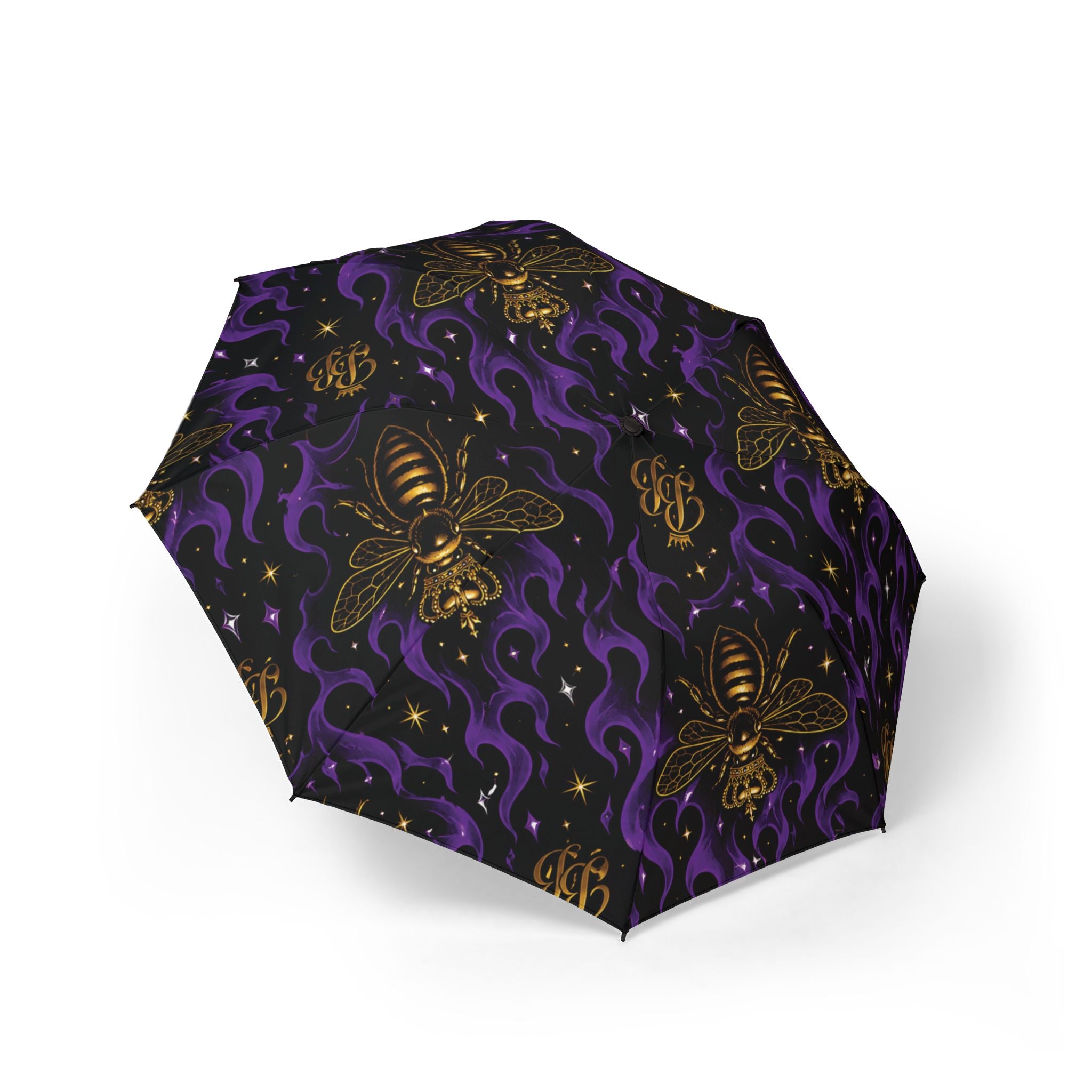 BeeBreezy Black Label Purple Flame Foldable Umbrella