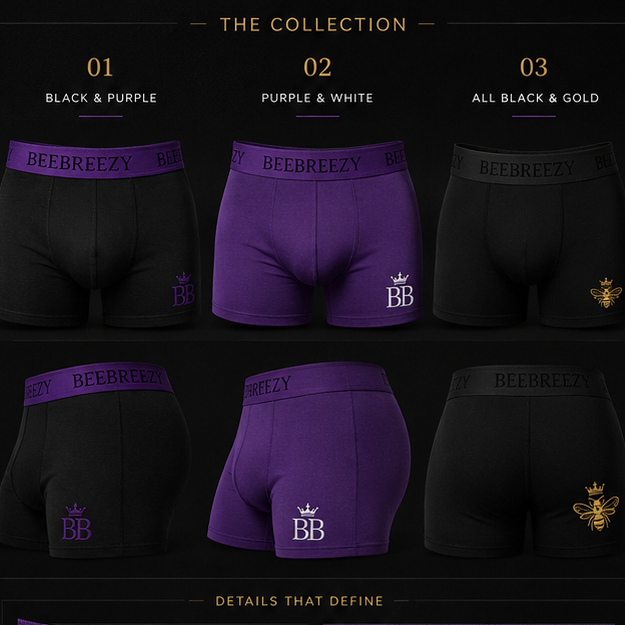 BeeBreezy 3-Pack Boxer Shorts