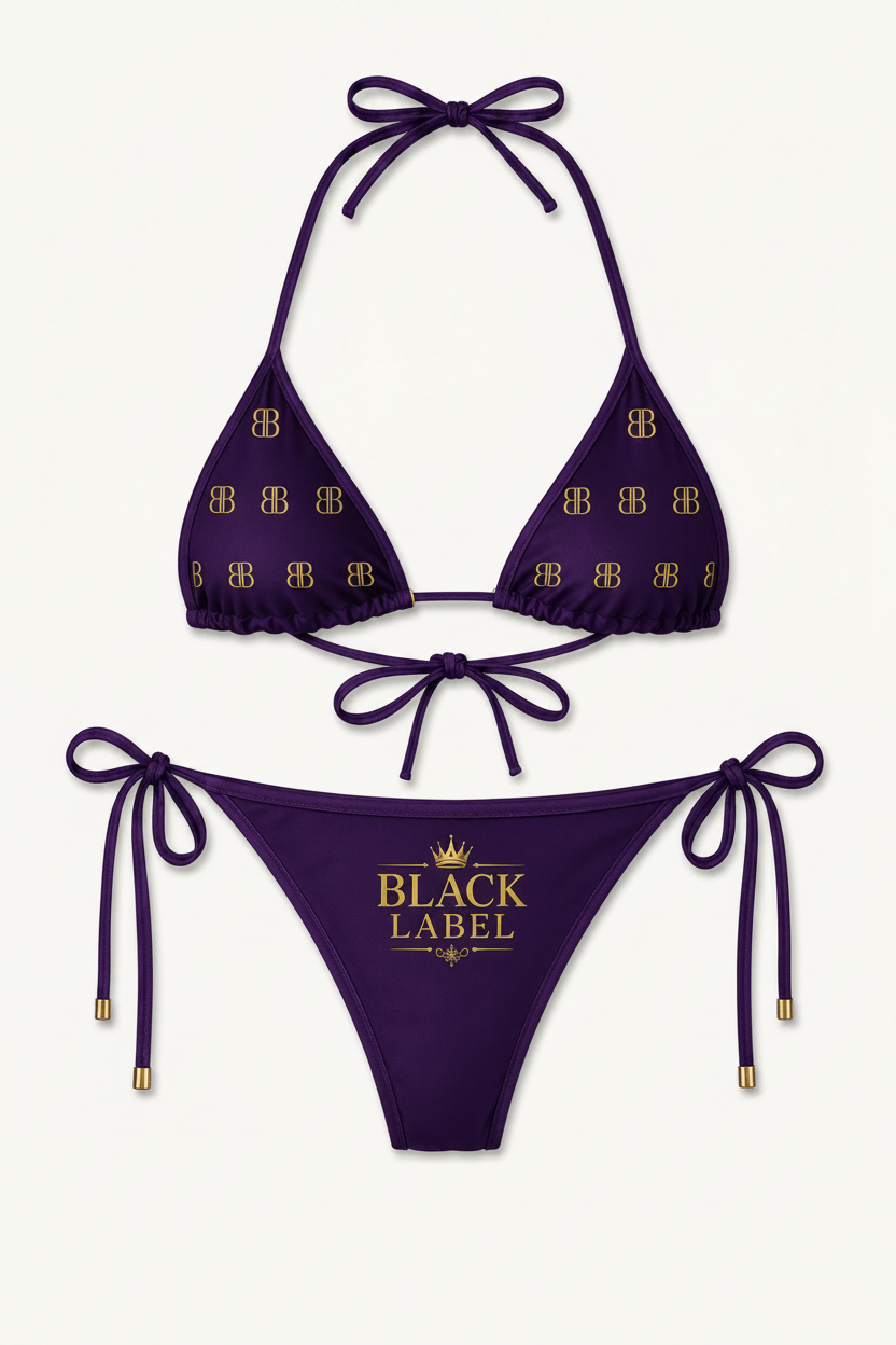 BeeBreezy Black Label Gold BB Bikini Set