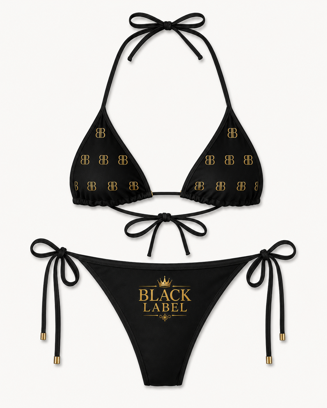 BeeBreezy Black Label Gold BB Bikini Set