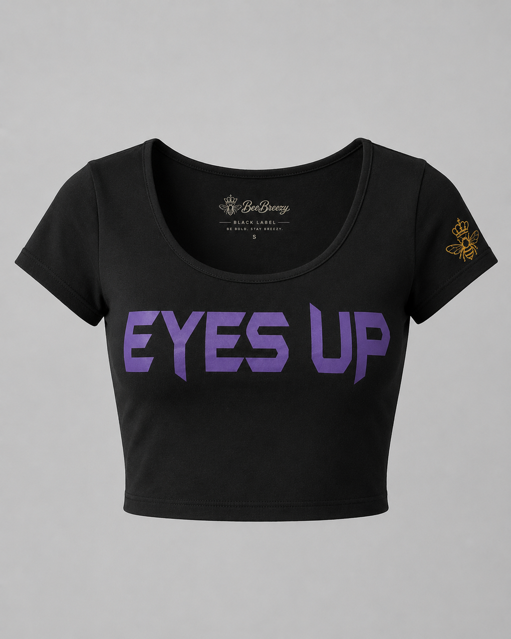Eyes Up Baby Crop Tee