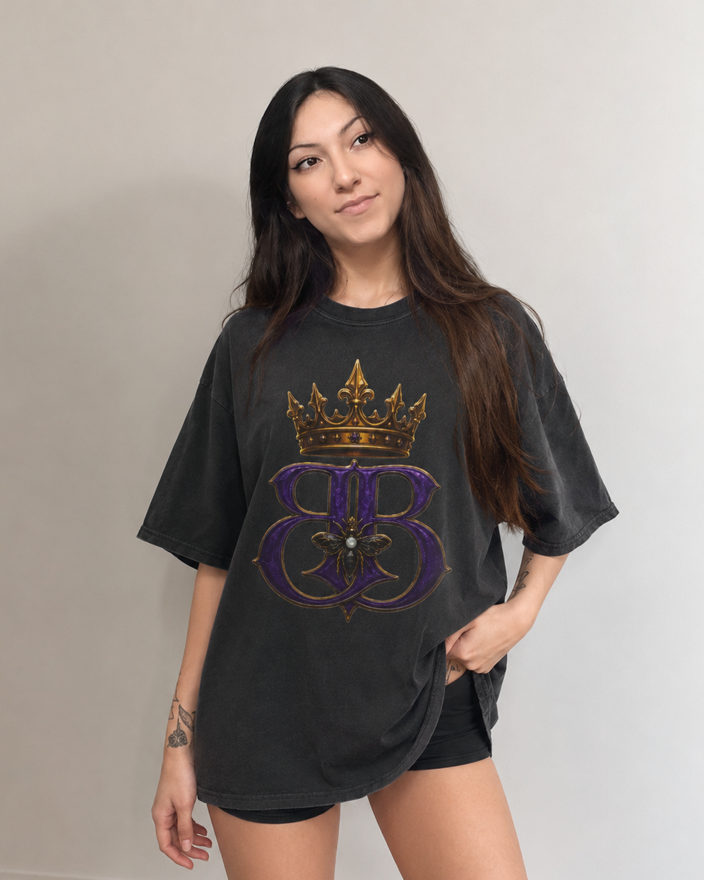 BeeBreezy Black Label “Royal Funeral” Unisex Oversized Tee